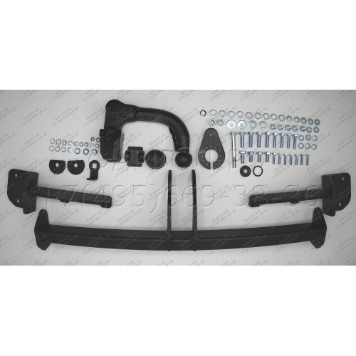 H-084 STEINHOF Фаркоп на Honda CR-V V 2017-2022. Требуется подрезка бампера. Тип шара: AV (вертикальное быстросъемное крепление шара на ключе). Нагрузки: 2000/120 кг, масса фаркопа 14,55 кг (без электрики в комплекте)
