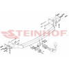 H-273 STEINHOF Фаркоп на Hyundai Santa Fe 2006-2012. Требуется подрезка бампера. Тип шара: AH (горизонтальное быстросъемное крепление шара на ключе). Нагрузки: 2300/95 кг, масса фаркопа 21 кг (без электрики в комплекте)