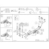 H050A GALIA Полностью оцинкованный фаркоп на Honda CR-V 2002-2007. Особенности: запасное колесо на задней двери. Тип шара: A. Установка без снятия и выреза бампера. Нагрузки: 1500/100 кг, масса фаркопа 17,52 кг
