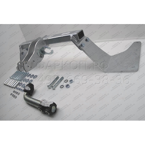 H050A GALIA Полностью оцинкованный фаркоп на Honda CR-V 2002-2007. Особенности: запасное колесо на задней двери. Тип шара: A. Установка без снятия и выреза бампера. Нагрузки: 1500/100 кг, масса фаркопа 17,52 кг