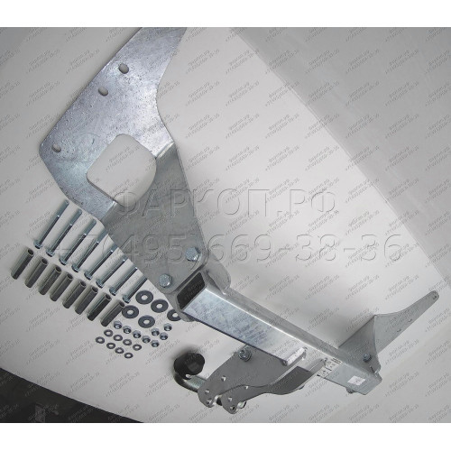 H050A GALIA Полностью оцинкованный фаркоп на Honda CR-V 2002-2007. Особенности: запасное колесо на задней двери. Тип шара: A. Установка без снятия и выреза бампера. Нагрузки: 1500/100 кг, масса фаркопа 17,52 кг