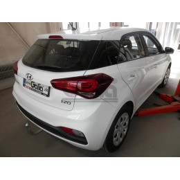 H093A GALIA Полностью оцинкованный фаркоп на Hyundai i20 2014-2020. Тип шара: A. Невидимый вырез бампера. Нагрузки: 1200/75 кг, масса фаркопа 15,02 кг