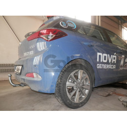 H093A GALIA Полностью оцинкованный фаркоп на Hyundai i20 2014-2020. Тип шара: A. Невидимый вырез бампера. Нагрузки: 1200/75 кг, масса фаркопа 15,02 кг