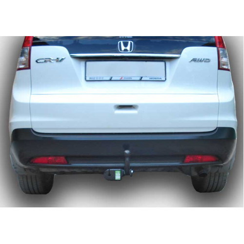 H104-A Лидер-плюс ТСУ для Honda CR-V 2012-2017. Требуется подрезка пластиковой защиты бампера. Нагрузки: 1500/75 кг, масса фаркопа 16,36 кг (без электрики в комплекте)