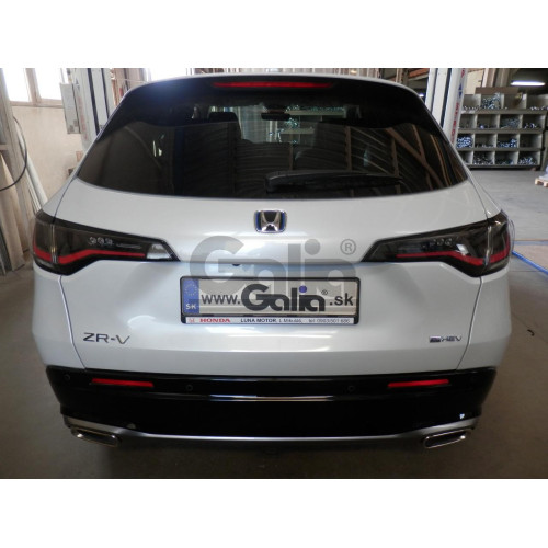 H114V GALIA Полностью оцинкованный фаркоп на Honda ZR-V 2023-. Подрозетник убирается за бампер. Тип шара: AV (вертикальное быстросъемное крепление шара на ключе). Невидимый вырез бампера. Нагрузки: 1000/75 кг, масса фаркопа 14,67 кг