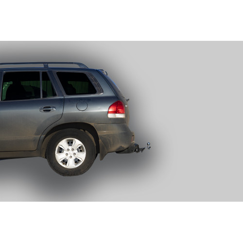 H205-E Лидер-плюс ТСУ для Hyundai Santa Fe 2001-2006, Hyundai Santa Fe Classic 2007-2013 без снятия и выреза бампера. Тип шара: E. Нагрузки: 1500/100 кг, масса фаркопа 22,8 кг (без электрики в комплекте)