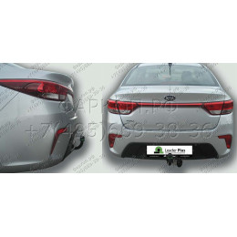 H228-A Лидер-плюс ТСУ для Hyundai Solaris 2 седан 2017-2022, Kia Rio 4 седан 2017-2020 без снятия и выреза бампера. Нагрузки: 1200/75 кг, масса фаркопа 14,1 кг (без электри