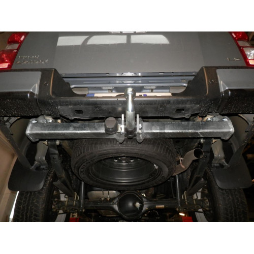I022C GALIA Полностью оцинкованный фаркоп на Isuzu D-Max 2020-. Тип шара: C (горизонтальный съемный). Установка без снятия и выреза бампера. Нагрузки: 3500/250 кг, масса фаркопа 25,27 кг