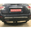 FA 0854-E(N) Бизон Фаркоп с хромированной накладкой на Nissan Pathfinder R52 2014-2021 без подрезки бампера. Тип шара: E (легкосъемный шар под квадрат). Нагрузки: 3200/120 кг. Не комплектуется электрикой