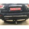 FA 0854-E(N) Бизон Фаркоп с хромированной накладкой на Nissan Pathfinder R52 2014-2021 без подрезки бампера. Тип шара: E (легкосъемный шар под квадрат). Нагрузки: 3200/120 кг. Не комплектуется электрикой