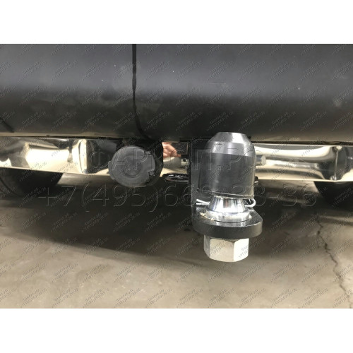 FA 0854-E(N) Бизон Фаркоп с хромированной накладкой на Nissan Pathfinder R52 2014-2021 без подрезки бампера. Тип шара: E (легкосъемный шар под квадрат). Нагрузки: 3200/120 кг. Не комплектуется электрикой