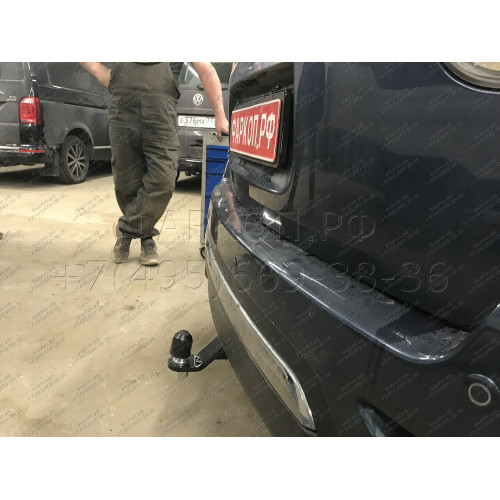 FA 0854-E(N) Бизон Фаркоп с хромированной накладкой на Nissan Pathfinder R52 2014-2021 без подрезки бампера. Тип шара: E (легкосъемный шар под квадрат). Нагрузки: 3200/120 кг. Не комплектуется электрикой