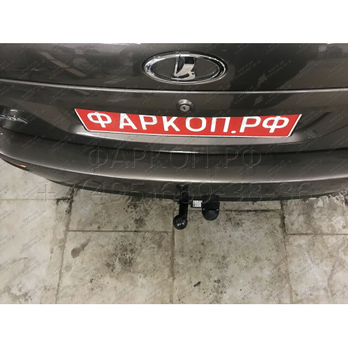 1219-AN ORIS Фаркоп на Lada Granta хетчбек 2018-, Datsun mi-DO 2014-2020, Лада Калина 1119 хетчбек 2005-2013, Лада Калина 2 2192 хетчбек 2013-2018 без подрезки бампера. Тип шара: A. Нагрузки: 1100/50 кг, масса фаркопа 8,7 кг (без электрики в комплекте)