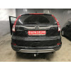 H104-A Лидер-плюс ТСУ для Honda CR-V 2012-2017. Требуется подрезка пластиковой защиты бампера. Нагрузки: 1500/75 кг, масса фаркопа 16,36 кг (без электрики в комплекте)