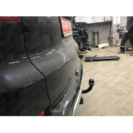 H104-A Лидер-плюс ТСУ для Honda CR-V 2012-2017. Требуется подрезка пластиковой защиты бампера. Нагрузки: 1500/75 кг, масса фаркопа 16,36 кг (без электрики в ко