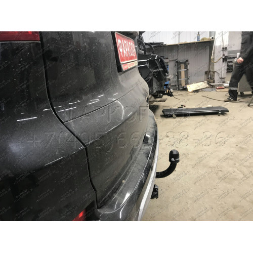 H104-A Лидер-плюс ТСУ для Honda CR-V 2012-2017. Требуется подрезка пластиковой защиты бампера. Нагрузки: 1500/75 кг, масса фаркопа 16,36 кг (без электрики в комплекте)