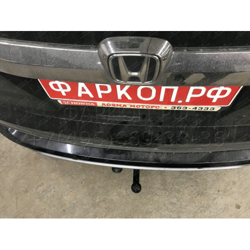 H104-A Лидер-плюс ТСУ для Honda CR-V 2012-2017. Требуется подрезка пластиковой защиты бампера. Нагрузки: 1500/75 кг, масса фаркопа 16,36 кг (без электрики в комплекте)