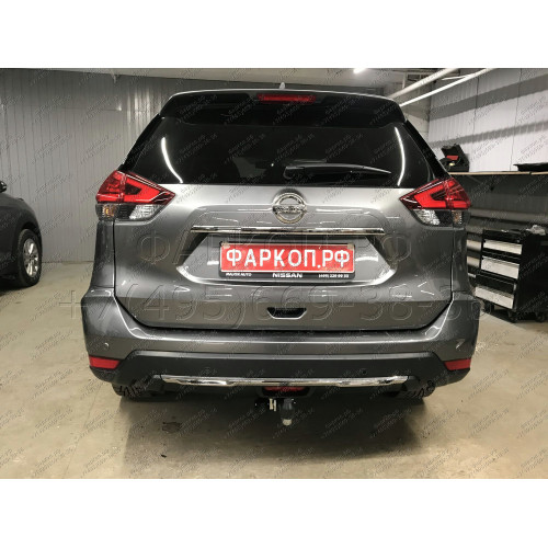 N055A GALIA Полностью оцинкованный фаркоп на Nissan X-Trail T32 2014-2022, Renault Koleos 2016-2020. Тип шара: A. Без выреза бампера. Нагрузки: 2000/100 кг, масса фаркопа 20,72 кг
