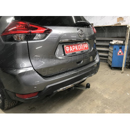 N055A GALIA Полностью оцинкованный фаркоп на Nissan X-Trail T32 2014-2022, Renault Koleos 2016-2020. Тип шара: A. Без выреза бампера. Нагрузки: 2000/100 кг, масса фаркопа 20,72 кг