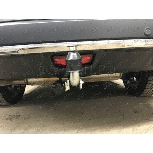 N055A GALIA Полностью оцинкованный фаркоп на Nissan X-Trail T32 2014-2022, Renault Koleos 2016-2020. Тип шара: A. Без выреза бампера. Нагрузки: 2000/100 кг, масса фаркопа 20,72 кг