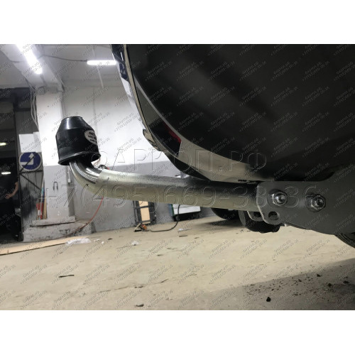 N055A GALIA Полностью оцинкованный фаркоп на Nissan X-Trail T32 2014-2022, Renault Koleos 2016-2020. Тип шара: A. Без выреза бампера. Нагрузки: 2000/100 кг, масса фаркопа 20,72 кг