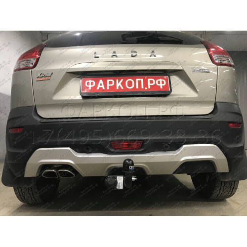 1240-A ORIS Фаркоп на Лада Х РЕЙ (Lada XRay) 2016-2022, Lada XRay Cross 2018-2022 без подрезки бампера. Тип шара: A. Нагрузки: 1200/75 кг, масса фаркопа 14,2 кг (без электрики в комплекте)