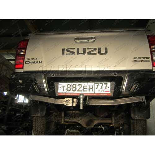 FA 0996-E Бизон Фаркоп на Isuzu D-MAX 2012-2021 без подрезки бампера. Тип шара: E (легкосъемный шар под квадрат). Нагрузки: 3500/120 кг. Не комплектуется электрикой