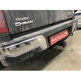 FA 0996-E Бизон Фаркоп на Isuzu D-MAX 2012-2021 без подрезки бампера. Тип шара: E (легкосъемный шар под квадрат). Нагрузки: 3500/120 кг. Не комплектуется электр