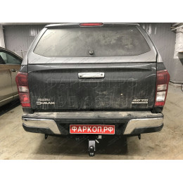 FA 0996-E Бизон Фаркоп на Isuzu D-MAX 2012-2021 без подрезки бампера. Тип шара: E (легкосъемный шар под квадрат). Нагрузки: 3500/120 кг. Не комплектуется электр