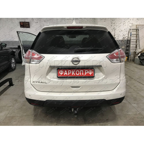 N055A GALIA Полностью оцинкованный фаркоп на Nissan X-Trail T32 2014-2022, Renault Koleos 2016-2020. Тип шара: A. Без выреза бампера. Нагрузки: 2000/100 кг, масса фаркопа 20,72 кг