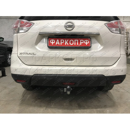 N055A GALIA Полностью оцинкованный фаркоп на Nissan X-Trail T32 2014-2022, Renault Koleos 2016-2020. Тип шара: A. Без выреза бампера. Нагрузки: 2000/100 кг, масса фаркопа 20,72 кг