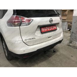 N055A GALIA Полностью оцинкованный фаркоп на Nissan X-Trail T32 2014-2022, Renault Koleos 2016-2020. Тип шара: A. Без выреза бампера. Нагрузки: 2000/100 кг, масса фаркопа 20,72 кг