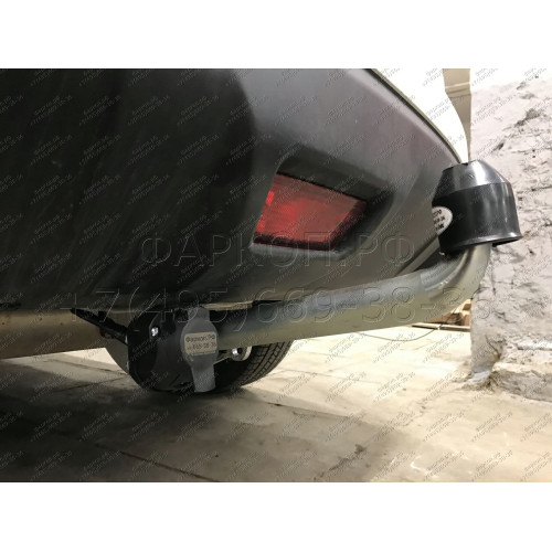N055A GALIA Полностью оцинкованный фаркоп на Nissan X-Trail T32 2014-2022, Renault Koleos 2016-2020. Тип шара: A. Без выреза бампера. Нагрузки: 2000/100 кг, масса фаркопа 20,72 кг