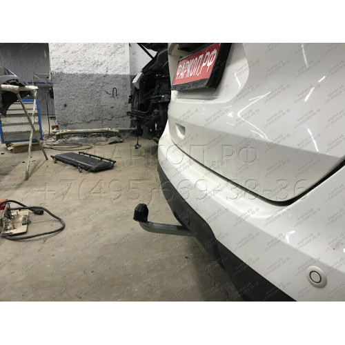 N055A GALIA Полностью оцинкованный фаркоп на Nissan X-Trail T32 2014-2022, Renault Koleos 2016-2020. Тип шара: A. Без выреза бампера. Нагрузки: 2000/100 кг, масса фаркопа 20,72 кг