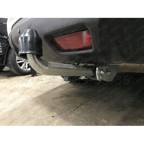 N055A GALIA Полностью оцинкованный фаркоп на Nissan X-Trail T32 2014-2022, Renault Koleos 2016-2020. Тип шара: A. Без выреза бампера. Нагрузки: 2000/100 кг, масса фаркопа 20,72 кг