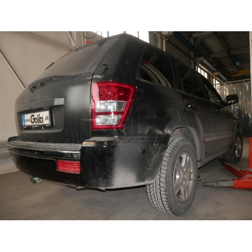 J006C GALIA Полностью оцинкованный фаркоп на Jeep Grand Cherokee WK 2005-2010, Jeep Commander 2006-2010. Подрозетник убирается за бампер. Тип шара: C (горизонтальный съемный). Требуется минимальная подрезка бампера. Нагрузки: 3500/150 кг, масса фаркопа 10