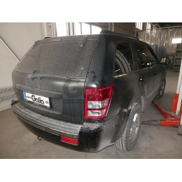 J006C GALIA Полностью оцинкованный фаркоп на Jeep Grand Cherokee WK 2005-2010, Jeep Commander 2006-2010. Подрозетник убирается за бампер. Тип шара: C (горизонтальный съемн