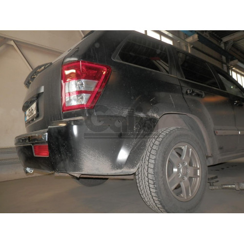 J006C GALIA Полностью оцинкованный фаркоп на Jeep Grand Cherokee WK 2005-2010, Jeep Commander 2006-2010. Подрозетник убирается за бампер. Тип шара: C (горизонтальный съемный). Требуется минимальная подрезка бампера. Нагрузки: 3500/150 кг, масса фаркопа 10