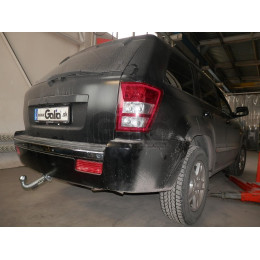 J006C GALIA Полностью оцинкованный фаркоп на Jeep Grand Cherokee WK 2005-2010, Jeep Commander 2006-2010. Подрозетник убирается за бампер. Тип шара: C (горизонтальный съемн