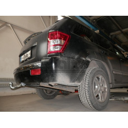 J006C GALIA Полностью оцинкованный фаркоп на Jeep Grand Cherokee WK 2005-2010, Jeep Commander 2006-2010. Подрозетник убирается за бампер. Тип шара: C (горизонтальный съемн