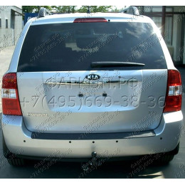 K-009 STEINHOF Фаркоп на Kia Carnival 1999-2006. Требуется подрезка бампера. Тип шара: A. Нагрузки: 2100/80 кг, масса фаркопа 17,9 кг (без электрики в комплекте)