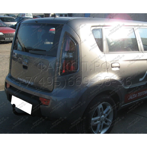 K-021 STEINHOF Фаркоп на Kia Soul 2008-2014 без снятия и подрезки бампера. Тип шара: A. Нагрузки: 1300/52 кг, масса фаркопа 20,3 кг (без электрики в комплекте)