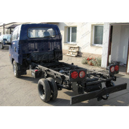 K-034 STEINHOF Фаркоп на Kia K2900 бортовой 2008-, Hyundai Porter 2 2004- без снятия и подрезки бампера. Тип шара: A. Нагрузки: 1400/75 кг, масса фаркопа 21,1 кг (без электр