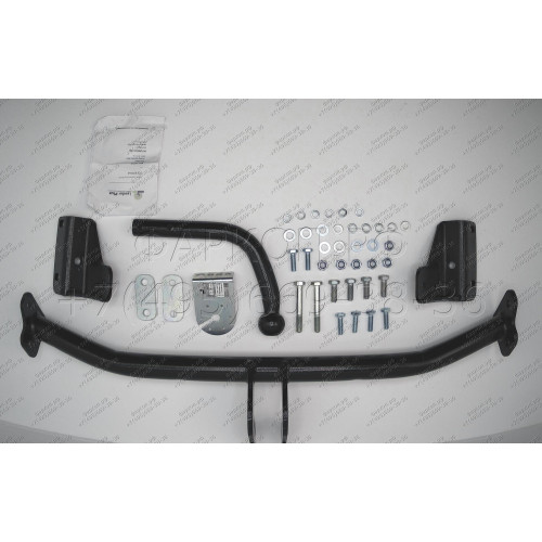 K110-A Лидер-плюс ТСУ для Kia Ceed хетчбек 2007-2012, Hyundai i30 хетчбек 2007-2012 без снятия и выреза бампера. Нагрузки: 1200/75 кг, масса фаркопа 14,08 кг (без электрики в комплекте)