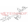 L-161 STEINHOF Фаркоп на Lexus RX 300, RX 350, 400h 2003-2009. Требуется подрезка бампера. Тип шара: A. Нагрузки: 2400/100 кг, масса фаркопа 26 кг (без электрики в комплекте)