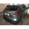 L027C GALIA Полностью оцинкованный фаркоп на Lexus NX 2014-2021. Тип шара: C (горизонтальный съемный). Невидимый вырез бампера. Нагрузки: 1500/80 кг, масса фаркопа 19,17 кг