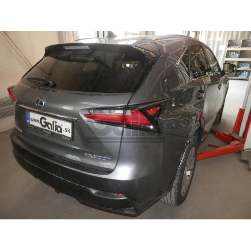 L027C GALIA Полностью оцинкованный фаркоп на Lexus NX 2014-2021. Тип шара: C (горизонтальный съемный). Невидимый вырез бампера. Нагрузки: 1500/80 кг, масса фаркопа 19,17 кг