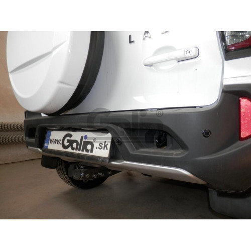 L028A GALIA Полностью оцинкованный фаркоп на Lada Niva Travel 2021-, Chevrolet Niva 2123 2008-2020, Lada Niva 2020-2021. Тип шара: A. Установка без снятия и выреза бампера. Нагрузки: 1400/80 кг, масса фаркопа 12,62 кг