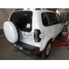 L028A GALIA Полностью оцинкованный фаркоп на Lada Niva Travel 2021-, Chevrolet Niva 2123 2008-2020, Lada Niva 2020-2021. Тип шара: A. Установка без снятия и выреза бампера. Нагрузки: 1400/80 кг, масса фаркопа 12,62 кг