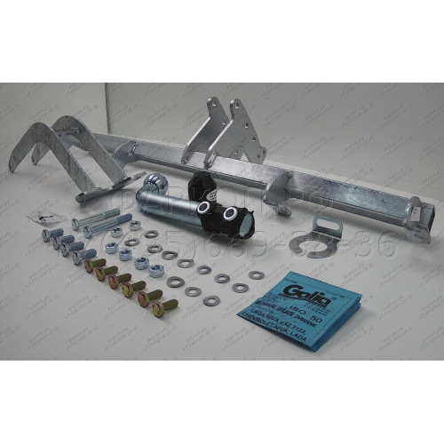 L028A GALIA Полностью оцинкованный фаркоп на Lada Niva Travel 2021-, Chevrolet Niva 2123 2008-2020, Lada Niva 2020-2021. Тип шара: A. Установка без снятия и выреза бампера. Нагрузки: 1400/80 кг, масса фаркопа 12,62 кг